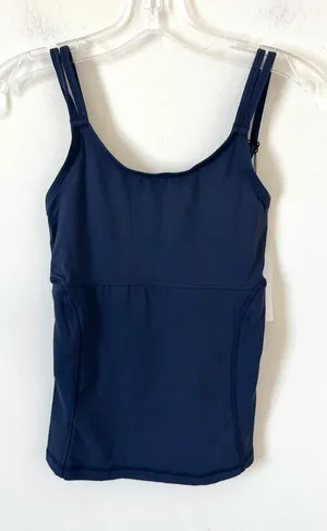 Universal Standard Spaghetti Strap Tank Top Navy Blue Size 0-00 NEW thumbnail 1