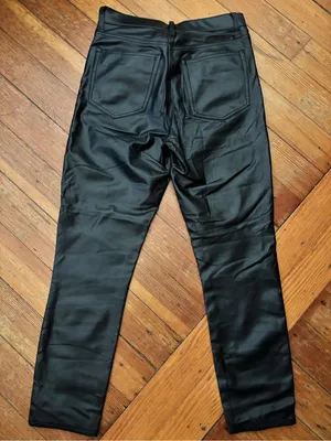 Abercrombie & Fitch Women’s Black Skinny Faux Leather Pants thumbnail 3