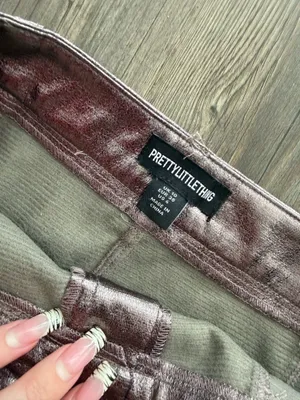 Pretty Little Thing Skirt Mini Metallic Rose Gold thumbnail 3