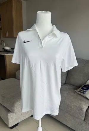 White Nike Women’s Polo thumbnail 1