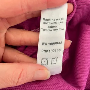 Michael Stars Charlotte Midi Dress Pink Size Medium Ruched Slit Ribbed Colorful thumbnail 8