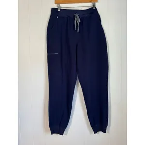 FIGS XL Technical Collection Jogger Scrub Pants Drawstring Navy Athletic Fit thumbnail 2