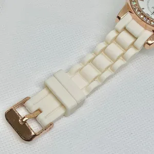 Vivani women wrist watch 38mm rose gold tone rhinestone quartz analog running thumbnail 4