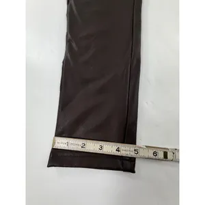 Shinestar Womens Brown Faux Leather High Rise Tapered Pants Size M SP5196 thumbnail 5