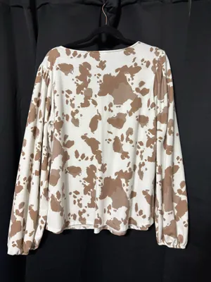 Buckle Cow Print Top thumbnail 2