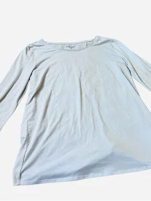 Athleta Light Blue Long-Sleeve Scoop Neck Top thumbnail 4