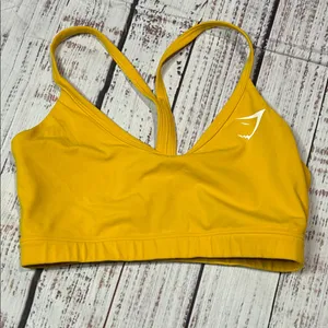 Gymshark Yellow Sports Bra thumbnail 3