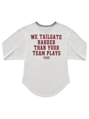 VS PINK University of Southern California USC Trojans oversized gameday shirt XS thumbnail 2