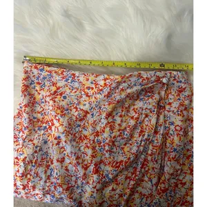 Free People Boutique Faux Wrap Midi Skirt 4th of July Patriotic Red White Blue Beachy Medium thumbnail 8