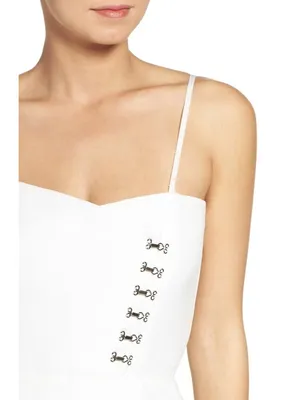 Misha Pasquale Convertible Midi Dress Milk White Size Small thumbnail 3