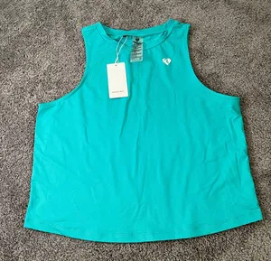 Womens Best Teal Power Tank Top thumbnail 1