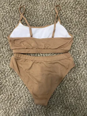 Brown Hugh waisted bikini Size M thumbnail 2