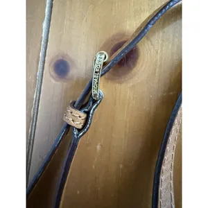 Michael Kors Small Signature Series Crossbody Tan Logo‎ Canvas Brown Leather thumbnail 7