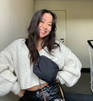 Free People Chunky White Knit Sweater thumbnail 1