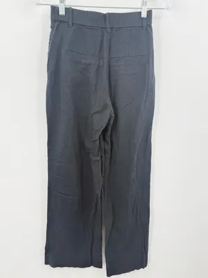 Abercrombie & Fitch Sloane Linen Blend Tailored Wide Leg Pant Size XXS thumbnail 3
