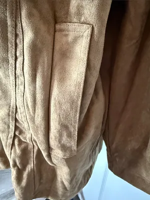 Cider Oversized Suede Button-Front Jacket thumbnail 6