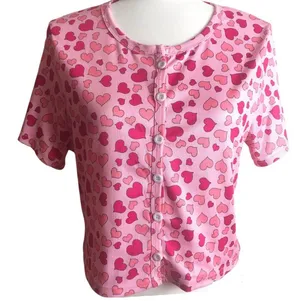 SheIn All Over Heart Crop Top thumbnail 2