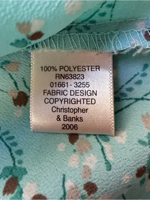 Christopher & Banks Teal Floral Pintuck Maxi Dress - Size 10 Y2K 2000s thumbnail 7