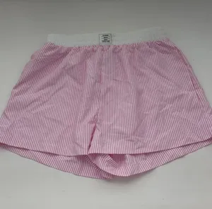 pink striped shein shorts thumbnail 1