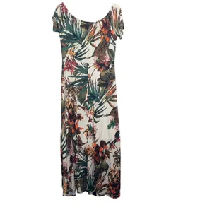 Lascana for Venus Women's Tropical Floral Maxi Boho Vacation Cruise Beach Dress thumbnail 3