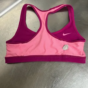 Nike Dri Fit Reversible Racerback Pink Sports Bra - Size Medium - GUC thumbnail 5