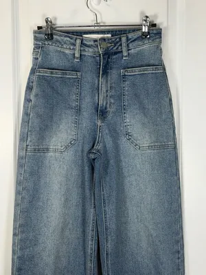 Altar'd State JBD by Just Black Denim The Patch Pocket Wide Leg Jeans Size 24 thumbnail 3