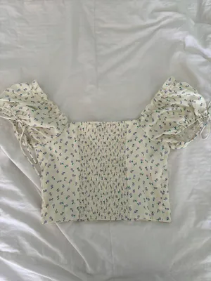 Princess Polly Yellow Crop Corset Top Floral thumbnail 2