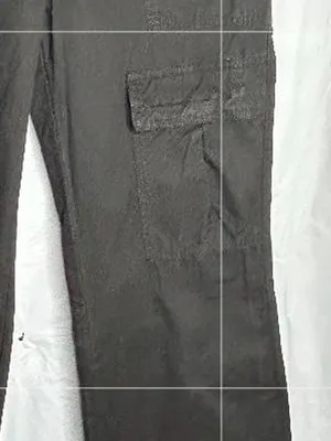 Free People Pants SZ 4 Womens The Thing is Low Rise Washed Black Utility Cargo thumbnail 6