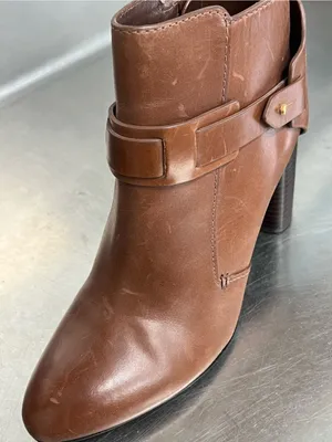 Tory Burch Almond Brown Colton 85mm Galleon Leather Bootie - Size 8 - NWT. thumbnail 14