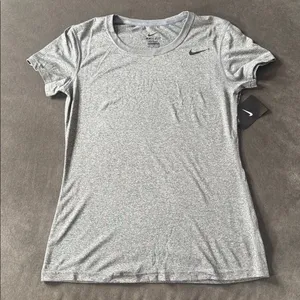 Nike Women’s Gray Dri-Fit Training T-Shirt Short Sleeve 453181-091 Size S NWT thumbnail 7