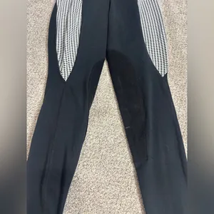 Kerrits Leggings Pants Equestrian Jodhpur Suede Patch Pull On Breeches XS thumbnail 3