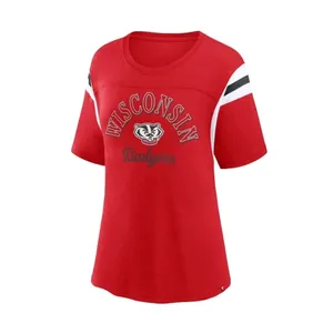 Fanatics NWT Wisconsin Badgers Short Sleeve Jersey T-Shirt Football Youth XL Womens Small thumbnail 2