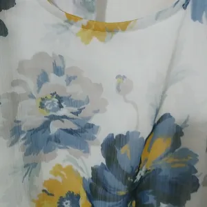 Abercrombie & Fitch S White Blue Floral Dress thumbnail 4