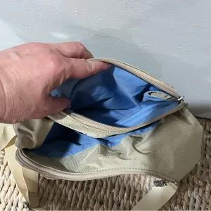 Baggallini Organizer‎ Bag Crossbody Messenger Multi Pockets Beige Designer EUC thumbnail 6