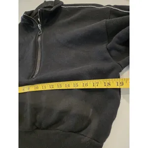 ​Victoria's Secret Bling Rhinestone Size M Crop Quarter Zip Sweatshirt Womens thumbnail 7