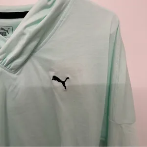 NWT Puma Blue Hooded Long Sleeve thumbnail 4