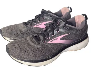 Brooks Womens Transmit 3 Running Shoes Black Pink Size 11 Walking Sneakers thumbnail 1
