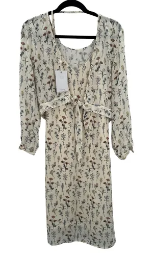 Comune Shafer Garden Print Dress Ivory Floral Long Sleeve Removable Top‎ NWT S thumbnail 1