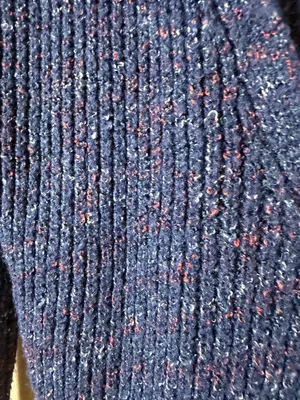 Wild Fable Variegated Thread Cropped Cardigan Blue Size XS thumbnail 2