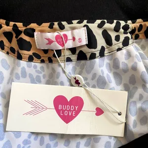 NWT Buddy Love Vonn Leopard Print Track Jacket Mob Wife Athleisure Size‎ Small thumbnail 5
