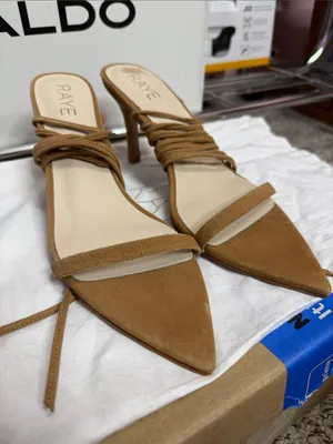 Raye Revolve Julep Heel in Tan NWT. Size 8.5 thumbnail 2