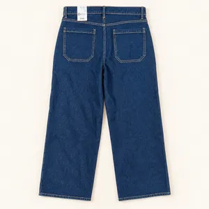 Time and Tru Womens High Rise Wide Leg Patch Pocket Jeans Dark Wash Denim M 10 thumbnail 5