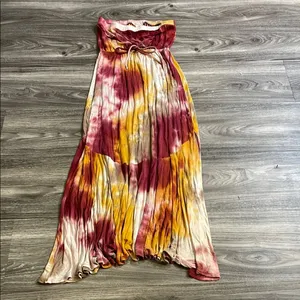 Rolla Coster Multicolor Tie-Dye Dress. Size Large thumbnail 5