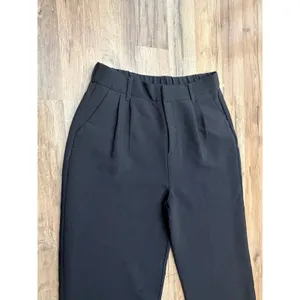 BYLT Premium Basics Black Wide Leg High Rise Pants Women's L Stretch‎ Career thumbnail 4