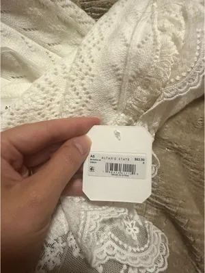 White Lace Blouse Altar'd State thumbnail 2