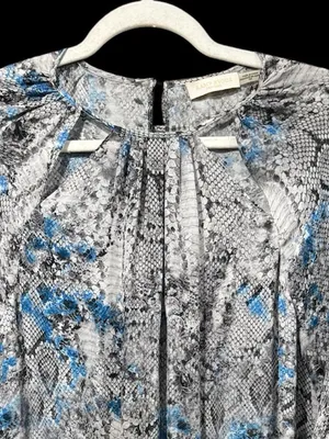 Ramy Brook Jeannie snakeskin 100% silk mini dress size Small thumbnail 6