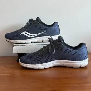 Saucony Cohesion 11 Womens Size 8 Running Shoes Grey Black Mesh S10421-1‎ thumbnail 3