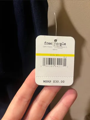 Free People Navy Slip Cami Dress thumbnail 3