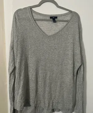 GAP Light Gray Knit Top thumbnail 1