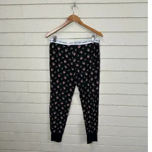 Victoria’s Secret Black Floral Thermal Pajama Set size M thumbnail 3